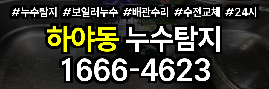 하야동 누수탐지