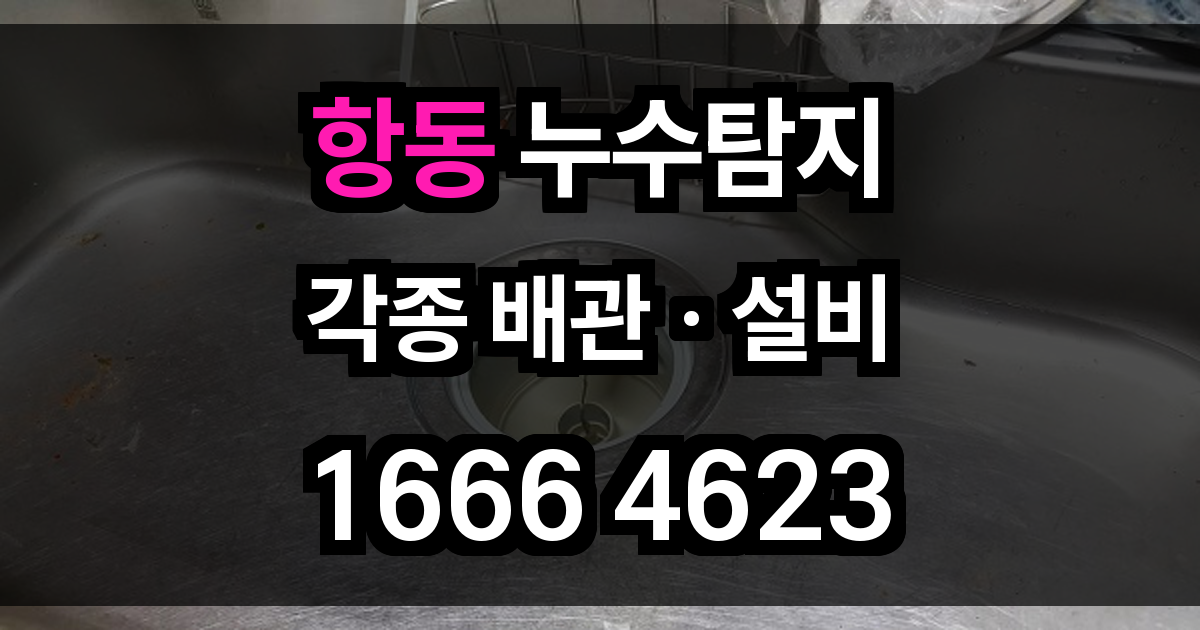 항동 누수탐지