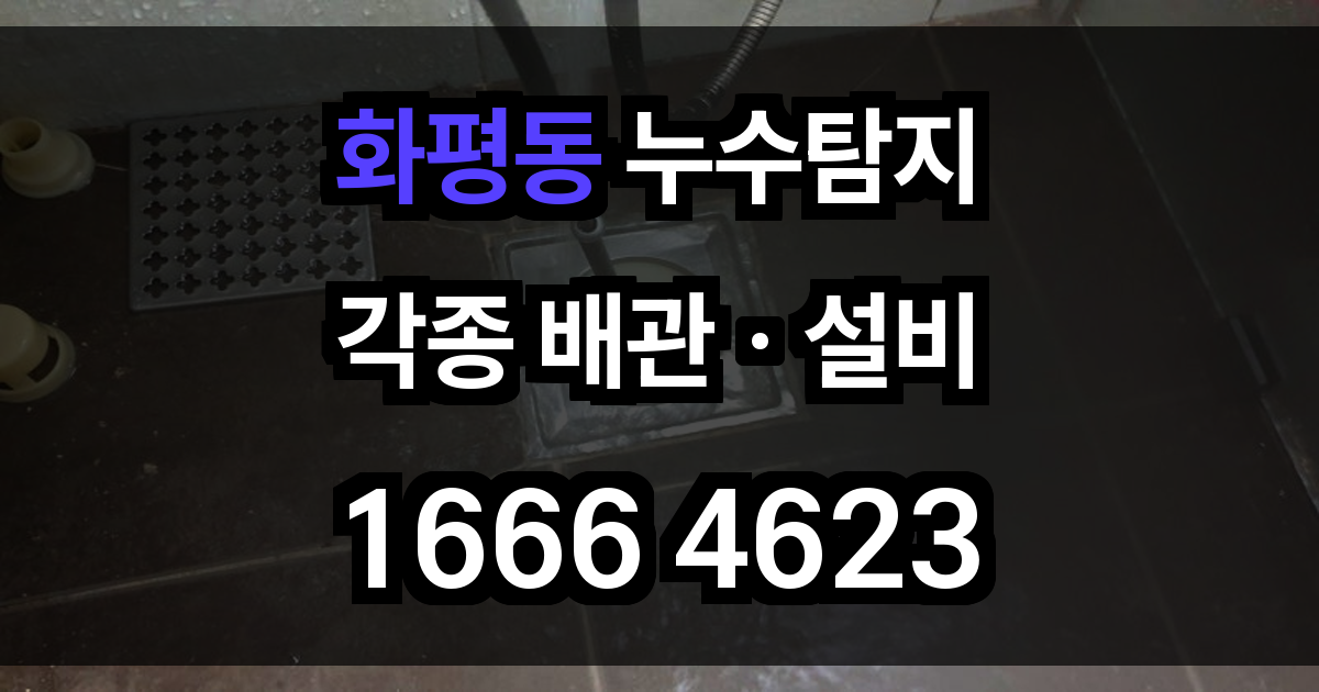 화평동 누수탐지
