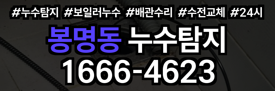 봉명동 누수탐지