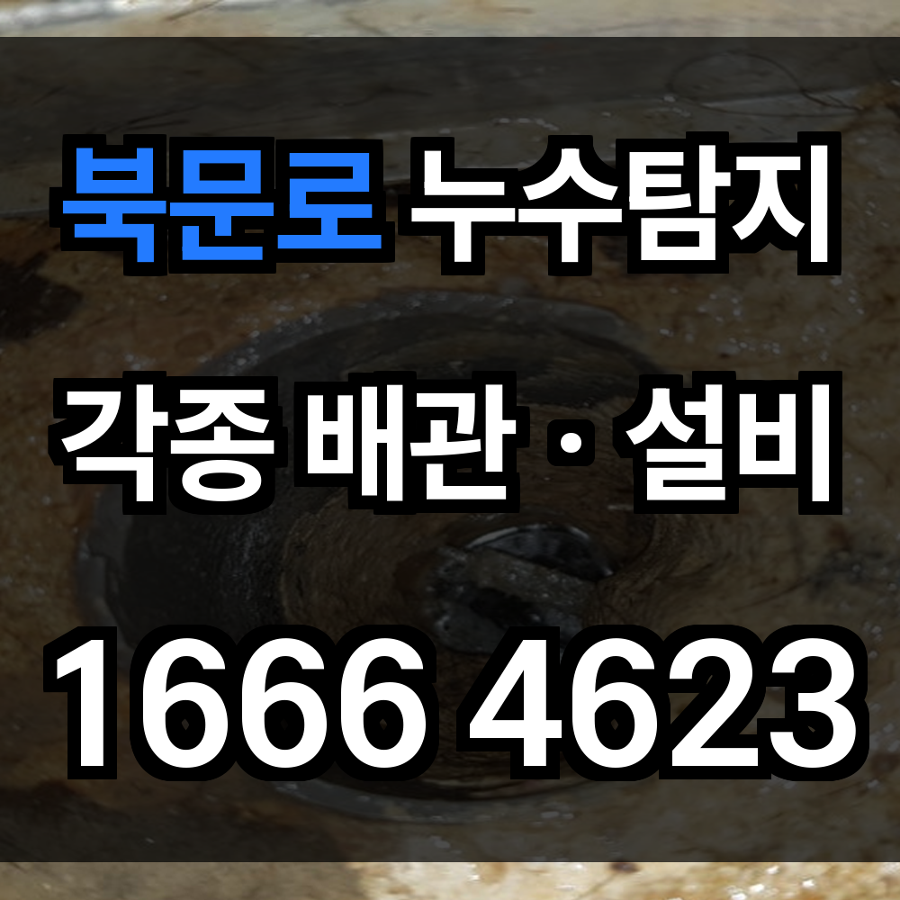 북문로 누수탐지