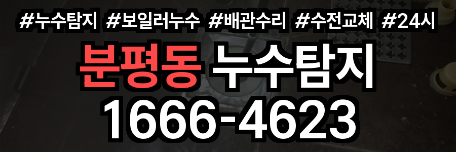 분평동 누수탐지