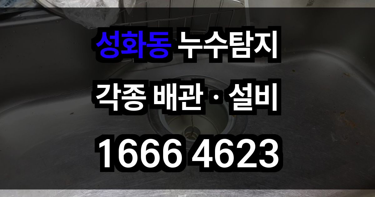 성화동 누수탐지