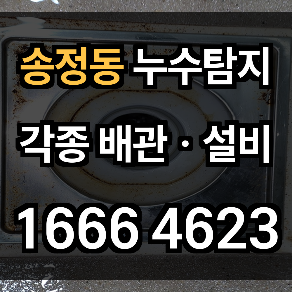 송정동 누수탐지