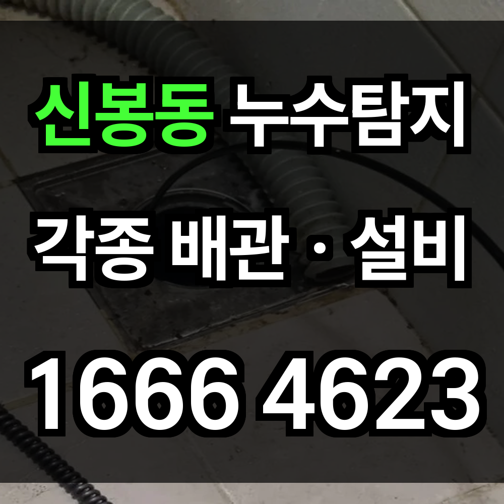 신봉동 누수탐지