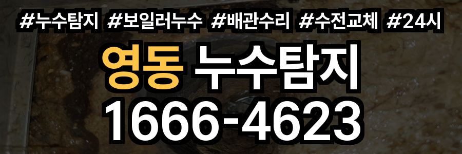 영동 누수탐지