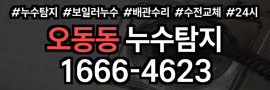 오동동 누수탐지