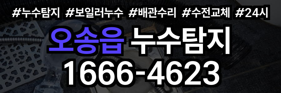 오송읍 누수탐지