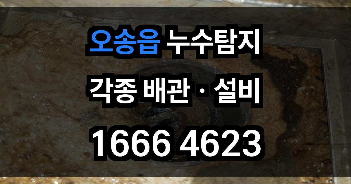 오송읍 누수탐지