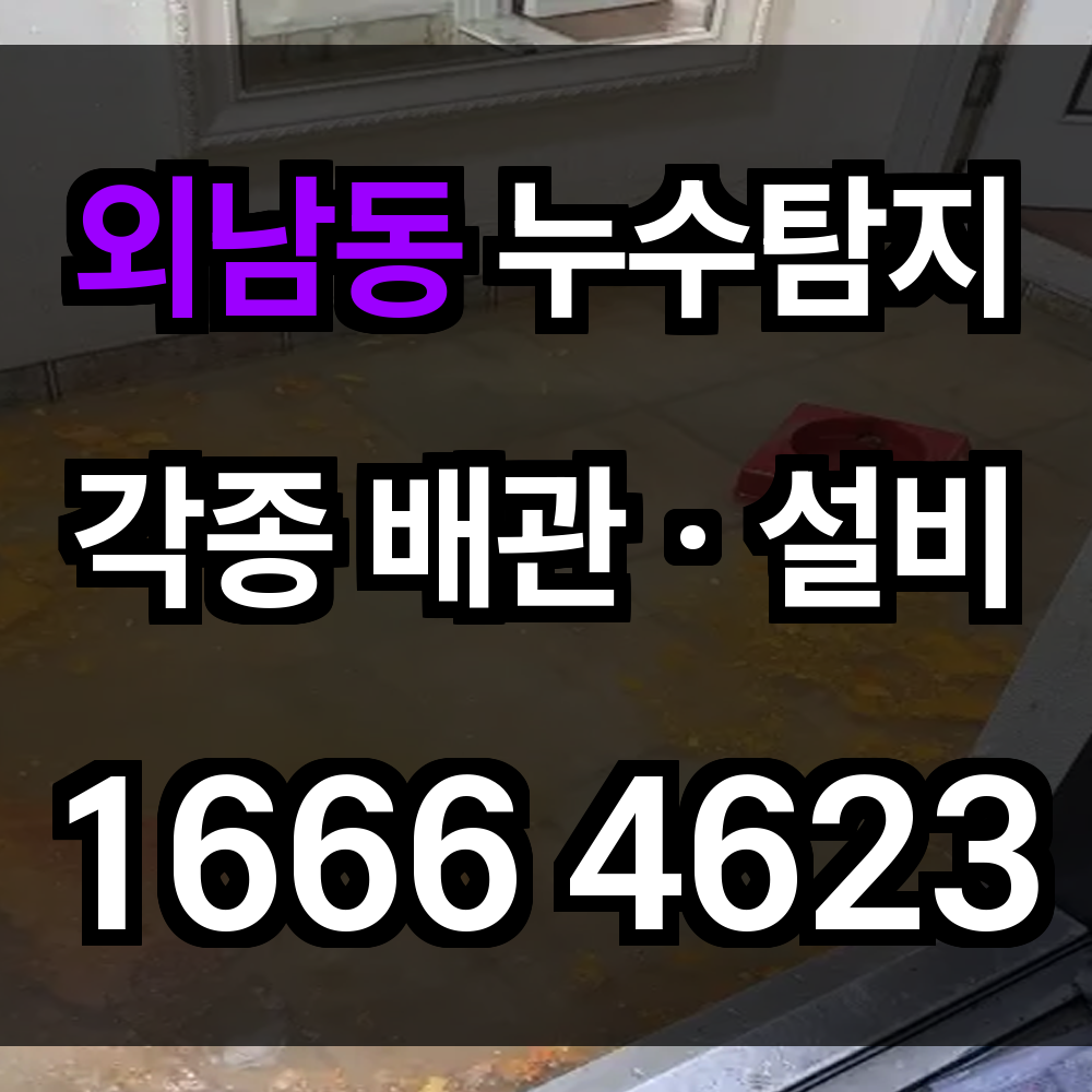 외남동 누수탐지