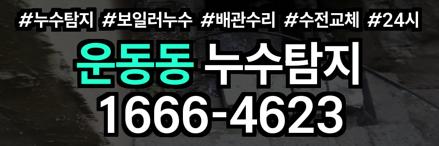운동동 누수탐지