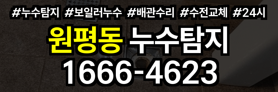 원평동 누수탐지