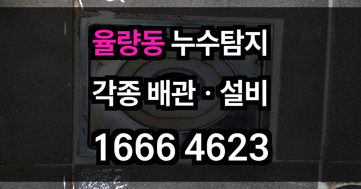 율량동 누수탐지