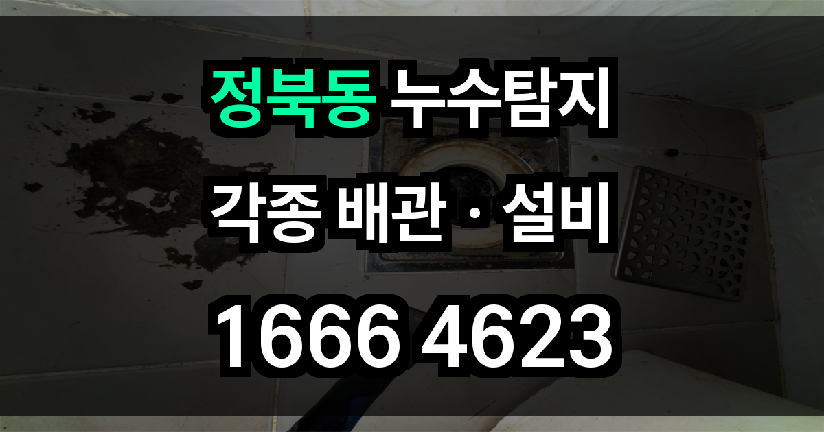정북동 누수탐지