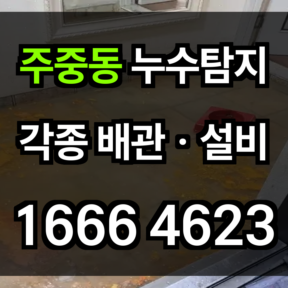 주중동 누수탐지