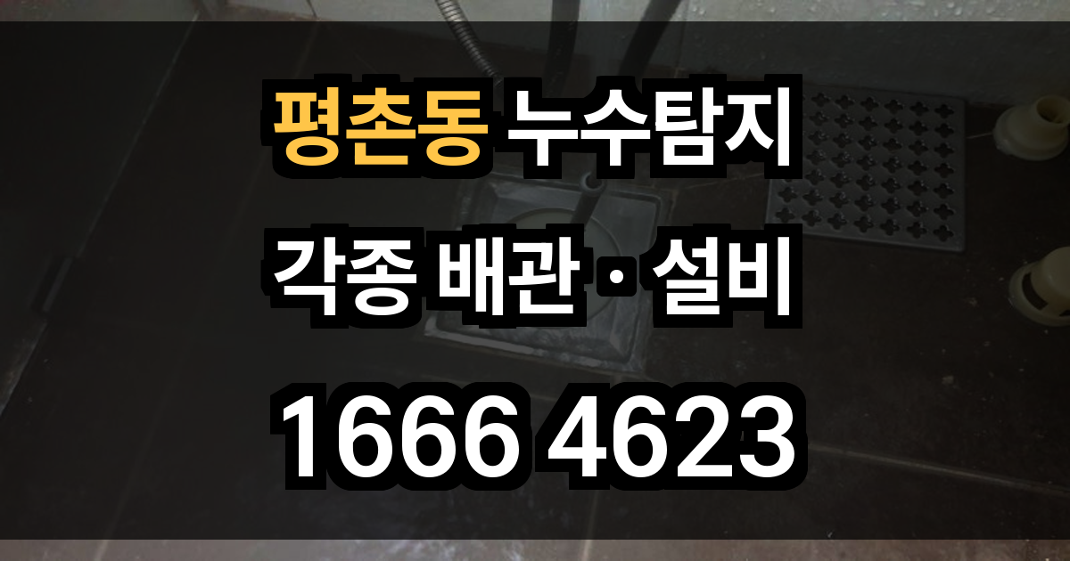 평촌동 누수탐지