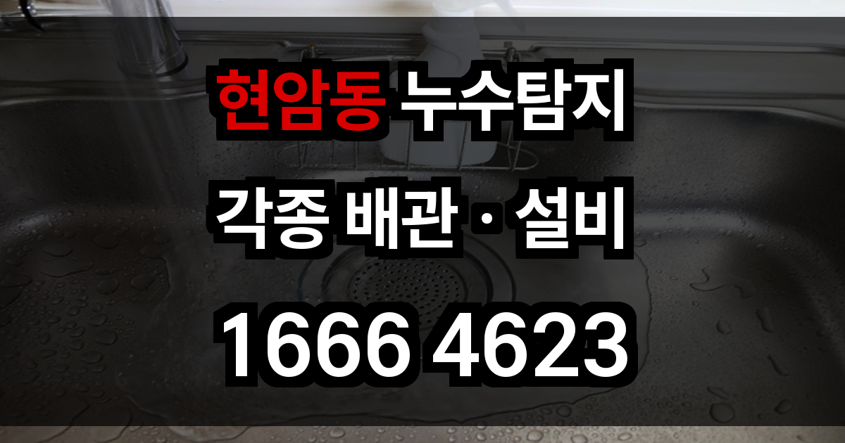 현암동 누수탐지