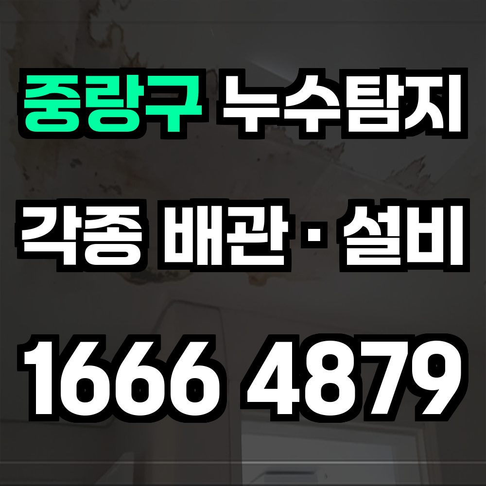 중랑구 누수탐지