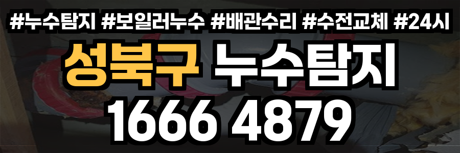 성북구 누수탐지