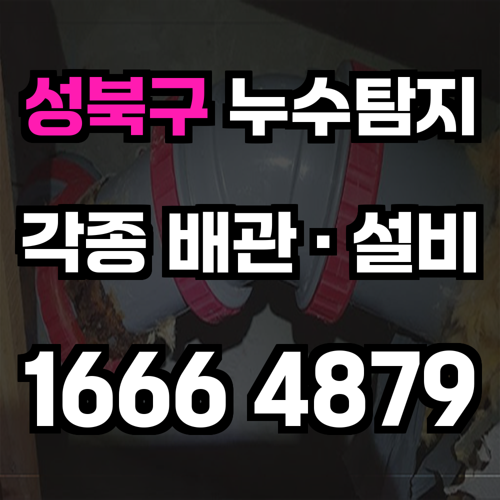 성북구 누수탐지