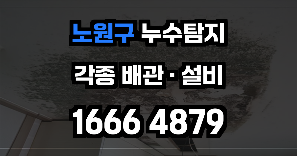 노원구 누수탐지