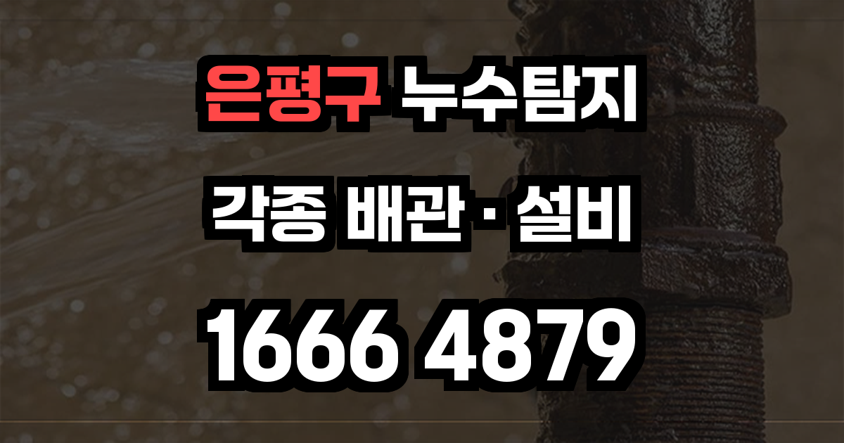은평구 누수탐지
