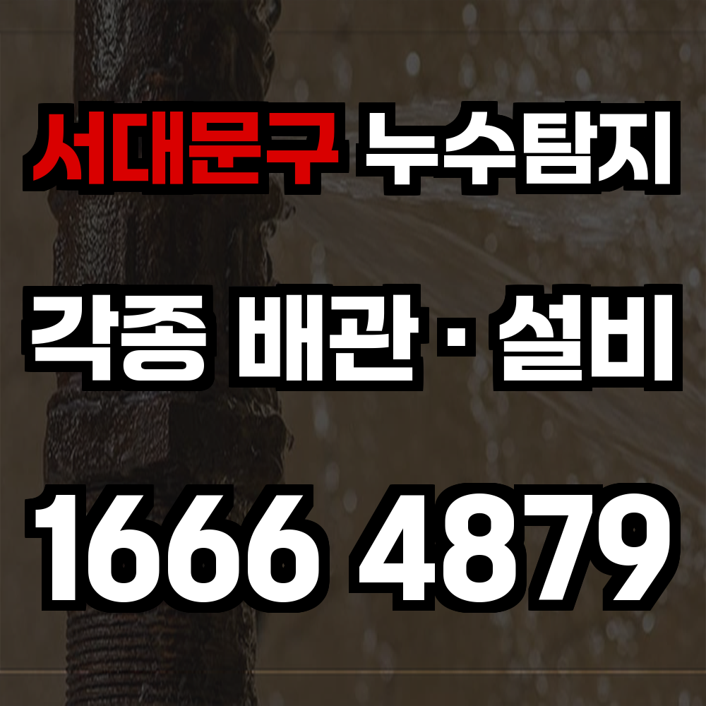 서대문구 누수탐지