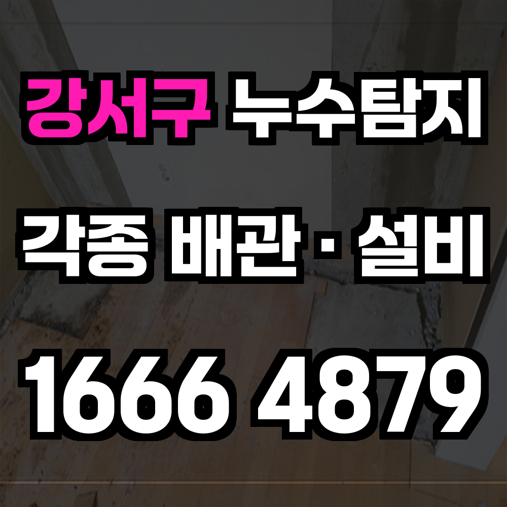 강서구 누수탐지