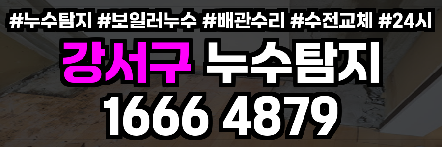강서구 누수탐지