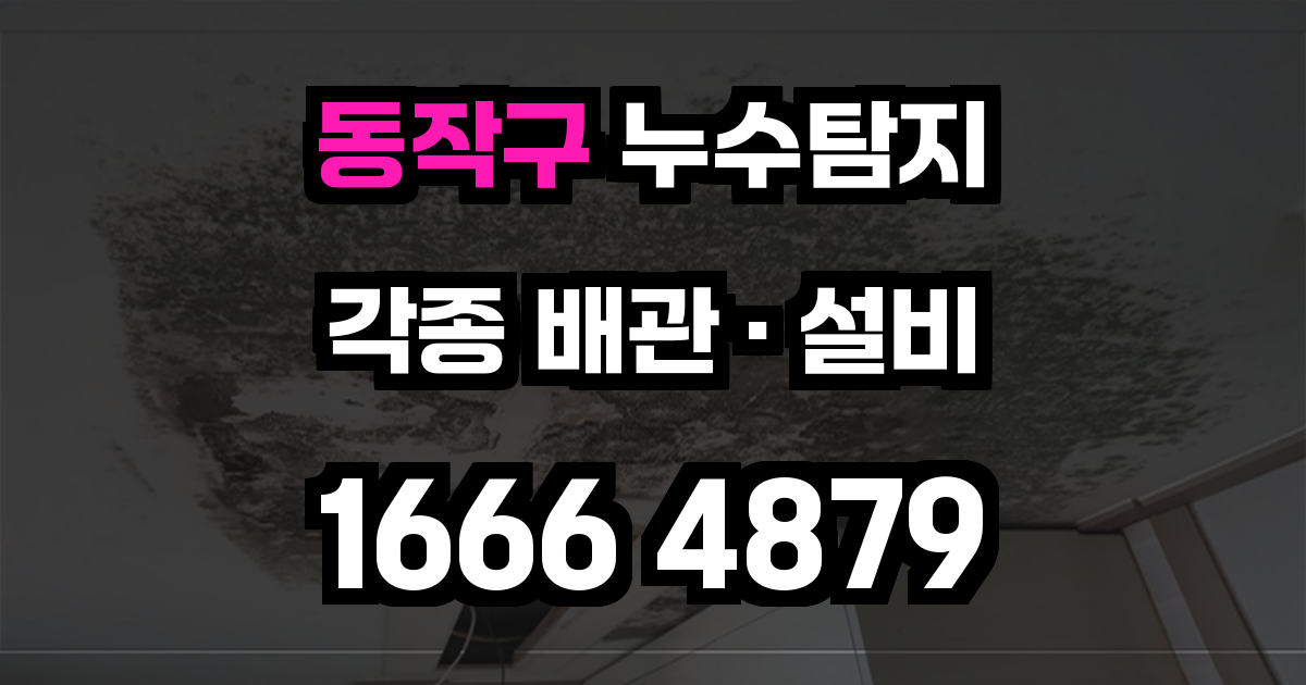 동작구 누수탐지