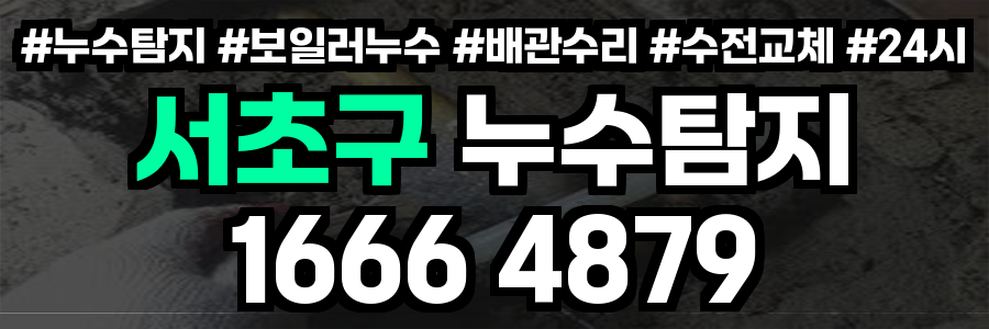 서초구 누수탐지