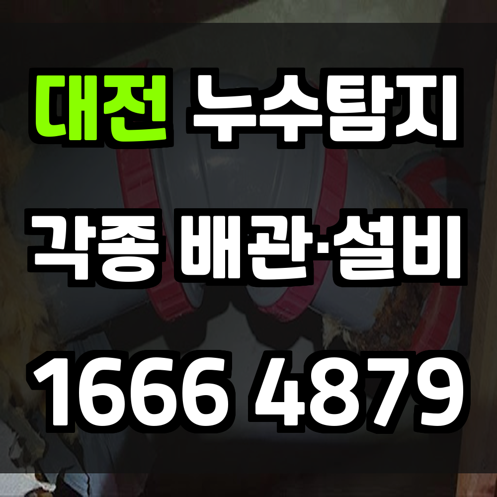 대전 누수탐지 작은 물샘도 빠르게 진단하는 고정밀 탐지 서비스