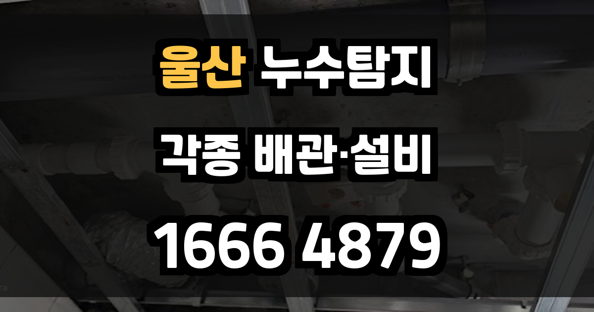 울산 누수탐지