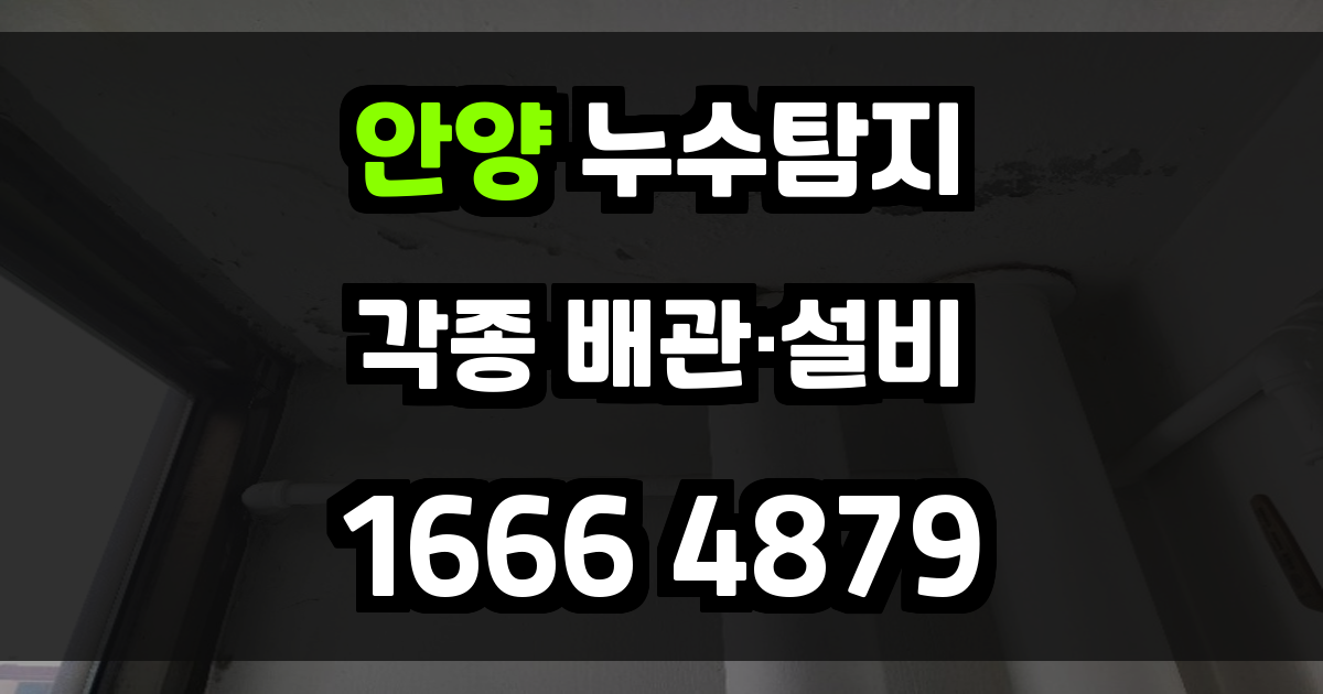 안양 누수탐지