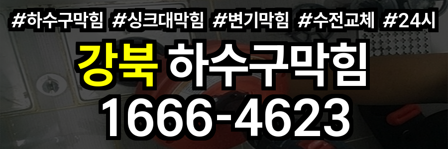 강북 하수구 막힘