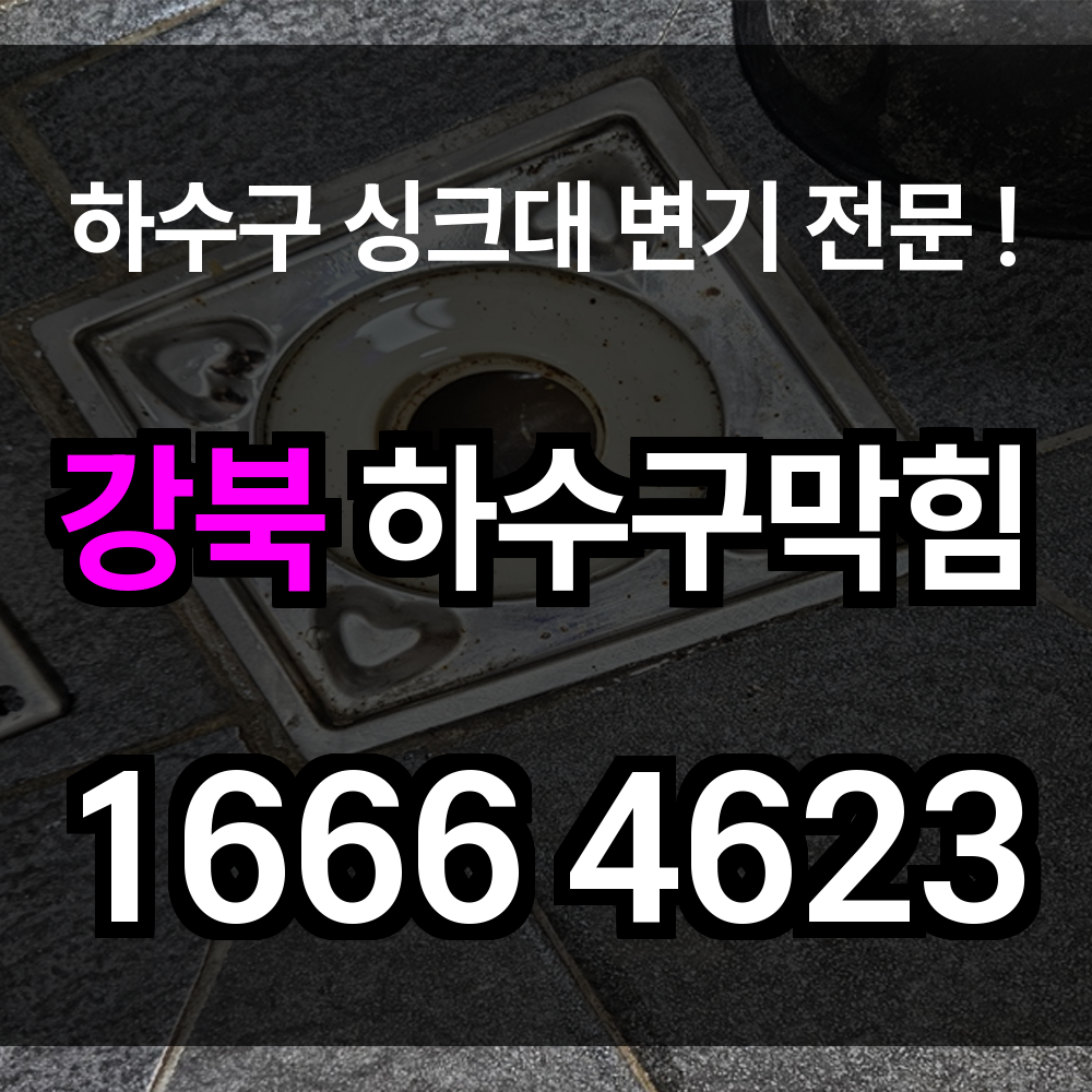 강북 하수구 막힘