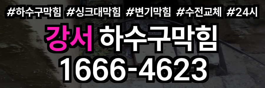 강서 하수구 막힘