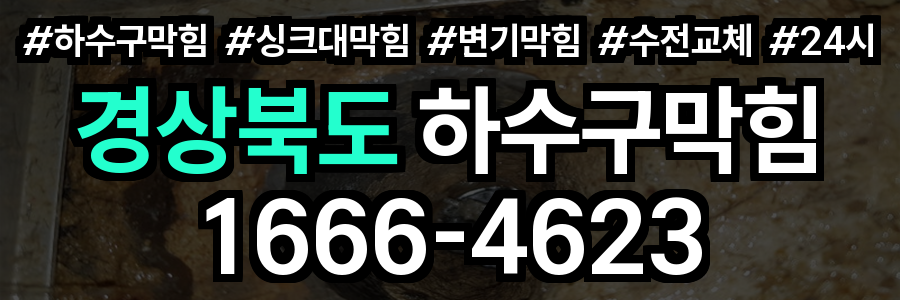 경상북도 하수구 막힘