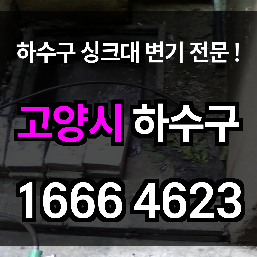 고양시 하수구 막힘