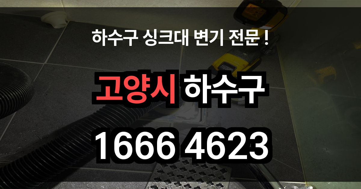 고양시 하수구 막힘