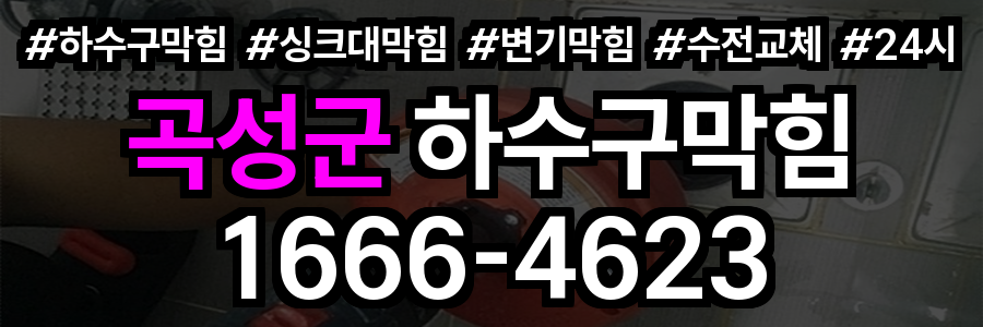곡성군 하수구 막힘