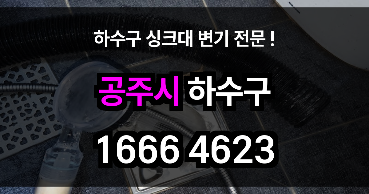 공주시 하수구 막힘
