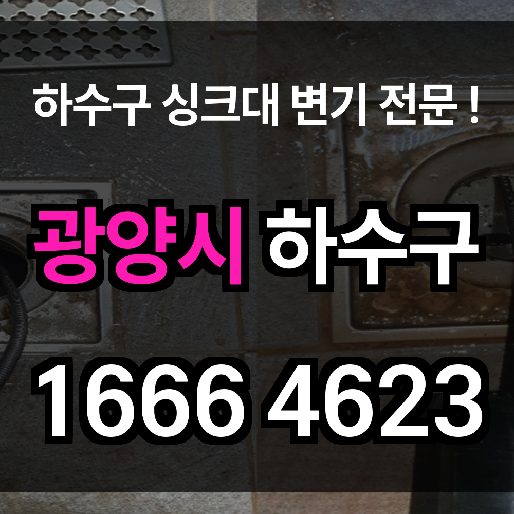 광양시 하수구 막힘