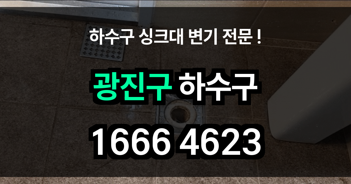 광진구 하수구 막힘