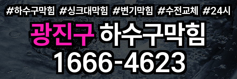 광진구 하수구 막힘