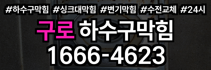 구로 하수구 막힘