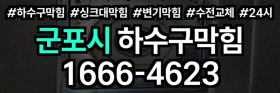군포시 하수구 막힘