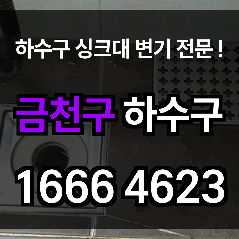 금천구 하수구 막힘