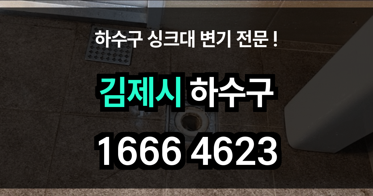 김제시 하수구 막힘