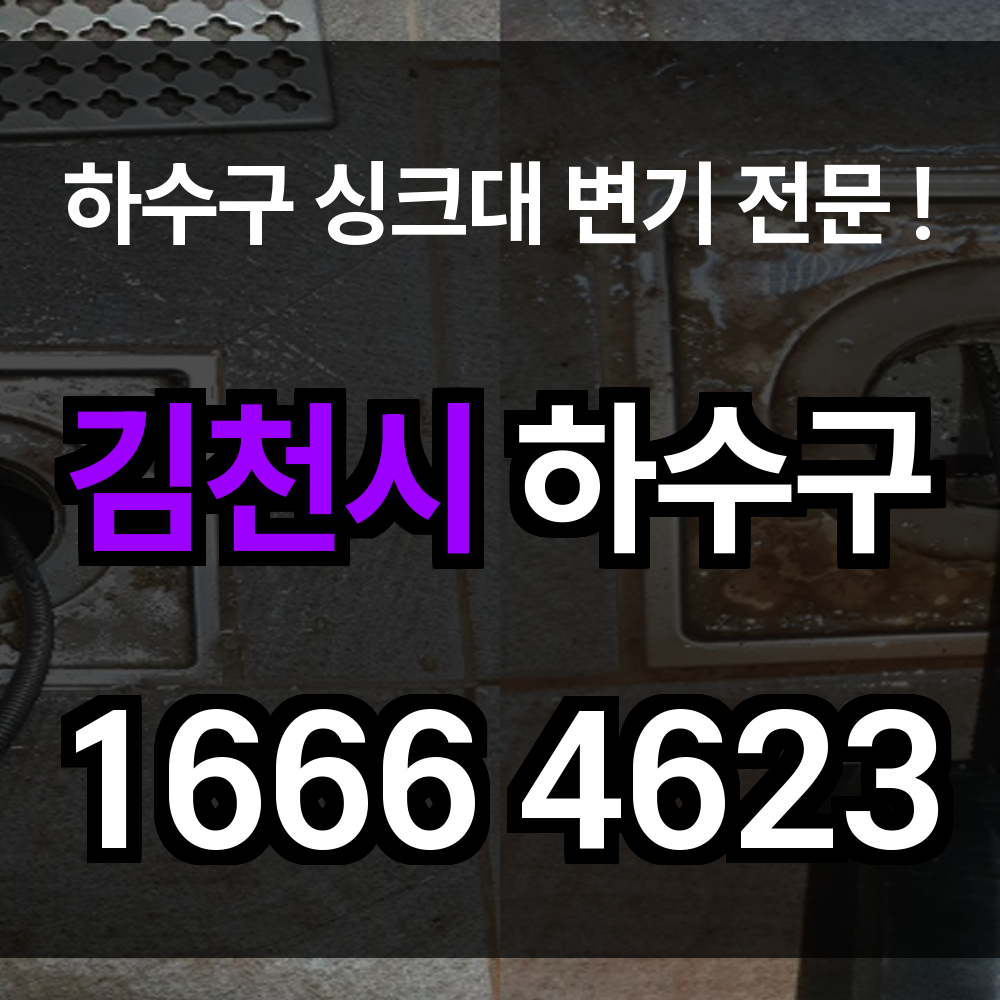 김천시 하수구 막힘
